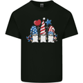 July 4th Gnomes American Independence Day Kids T-Shirt Childrens Black