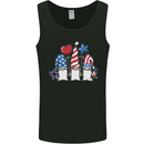 July 4th Gnomes American Independence Day Mens Vest Tank Top Black