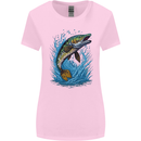 Jumping Pike Fish Fishing Fisherman Womens Wider Cut T-Shirt Light Pink