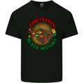 Juneteenth Black History Month Mens Cotton T-Shirt Tee Top Black
