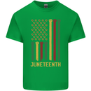 Juneteenth Black Lives Matter USA Flag Kids T-Shirt Childrens Irish Green