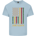 Juneteenth Black Lives Matter USA Flag Kids T-Shirt Childrens Light Blue