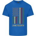 Juneteenth Black Lives Matter USA Flag Kids T-Shirt Childrens Royal Blue