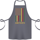 Juneteenth Emancipation Day USA Flag Cotton Apron 100% Organic Steel
