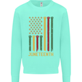 Juneteenth Emancipation Day USA Flag Kids Sweatshirt Jumper Peppermint
