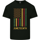 Juneteenth Emancipation Day USA Flag Kids T-Shirt Childrens Black