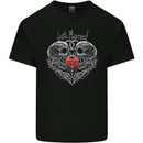 Just Married Skulls Gothic Marriage Goth Kids T-Shirt Childrens Black