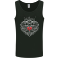 Just Married Skulls Gothic Marriage Goth Mens Vest Tank Top Black