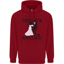 Just Married Under New Management Childrens Kids Hoodie Red