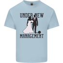 Just Married Under New Management Mens Cotton T-Shirt Tee Top Light Blue