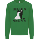 Just Married Under New Management Mens Sweatshirt Jumper Irish Green