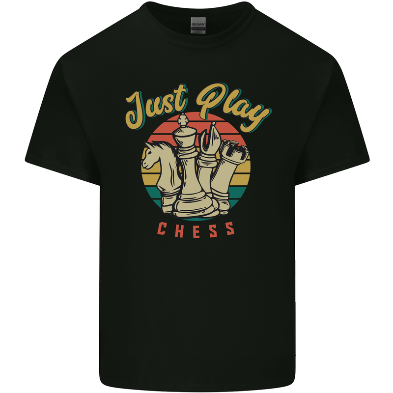 Just Play Chess Kids T-Shirt Childrens Black