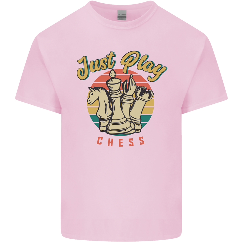 Just Play Chess Kids T-Shirt Childrens Light Pink