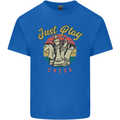 Just Play Chess Kids T-Shirt Childrens Royal Blue