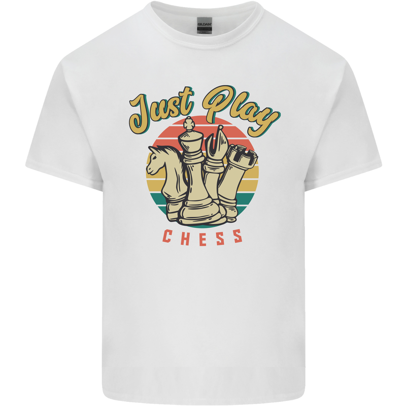 Just Play Chess Kids T-Shirt Childrens White