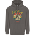 Just Play Chess Mens 80% Cotton Hoodie Charcoal