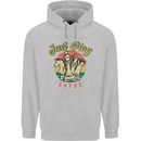 Just Play Chess Mens 80% Cotton Hoodie Sports Grey