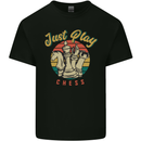 Just Play Chess Mens Cotton T-Shirt Tee Top Black