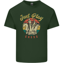 Just Play Chess Mens Cotton T-Shirt Tee Top Forest Green