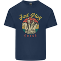 Just Play Chess Mens Cotton T-Shirt Tee Top Navy Blue