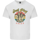 Just Play Chess Mens Cotton T-Shirt Tee Top White