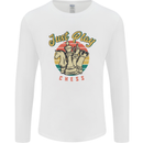 Just Play Chess Mens Long Sleeve T-Shirt White