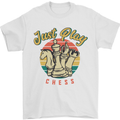 Just Play Chess Mens T-Shirt 100% Cotton White