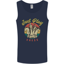 Just Play Chess Mens Vest Tank Top Navy Blue