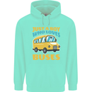 Just a Boy Who Loves Buses Bus Childrens Kids Hoodie Peppermint