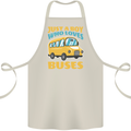 Just a Boy Who Loves Buses Bus Cotton Apron 100% Organic Natural