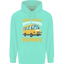 Just a Boy Who Loves Buses Bus Driver Childrens Kids Hoodie Peppermint