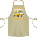 Just a Boy Who Loves Buses Bus Driver Cotton Apron 100% Organic Khaki