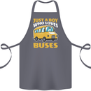 Just a Boy Who Loves Buses Bus Driver Cotton Apron 100% Organic Steel
