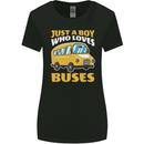Just a Boy Who Loves Buses Bus Driver Womens Wider Cut T-Shirt Black