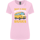 Just a Boy Who Loves Buses Bus Driver Womens Wider Cut T-Shirt Light Pink