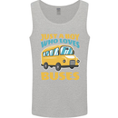 Just a Boy Who Loves Buses Bus Mens Vest Tank Top Sports Grey