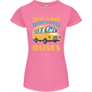 Just a Boy Who Loves Buses Bus Womens Petite Cut T-Shirt Azalea