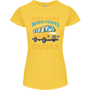 Just a Boy Who Loves Buses Bus Womens Petite Cut T-Shirt Yellow