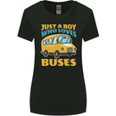 Just a Boy Who Loves Buses Bus Womens Wider Cut T-Shirt Black