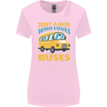 Just a Boy Who Loves Buses Bus Womens Wider Cut T-Shirt Light Pink