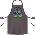 Just a Boy Who Loves Tractors Farmer Cotton Apron 100% Organic Dark Grey