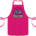 Just a Boy Who Loves Tractors Farmer Cotton Apron 100% Organic Pink