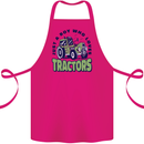 Just a Boy Who Loves Tractors Farmer Cotton Apron 100% Organic Pink