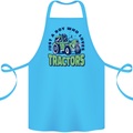 Just a Boy Who Loves Tractors Farmer Cotton Apron 100% Organic Turquoise