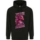 Just a Girl Who Loves Dragons Fantasy RPG Mens 80% Cotton Hoodie Black