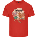 Just a Girl Who Loves Dragons RPG Fantasy Mens Cotton T-Shirt Tee Top Red