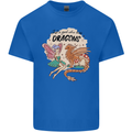 Just a Girl Who Loves Dragons RPG Fantasy Mens Cotton T-Shirt Tee Top Royal Blue