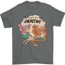 Just a Girl Who Loves Dragons RPG Fantasy Mens T-Shirt 100% Cotton Charcoal