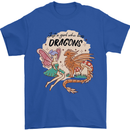 Just a Girl Who Loves Dragons RPG Fantasy Mens T-Shirt 100% Cotton Royal Blue