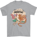 Just a Girl Who Loves Dragons RPG Fantasy Mens T-Shirt 100% Cotton Sports Grey